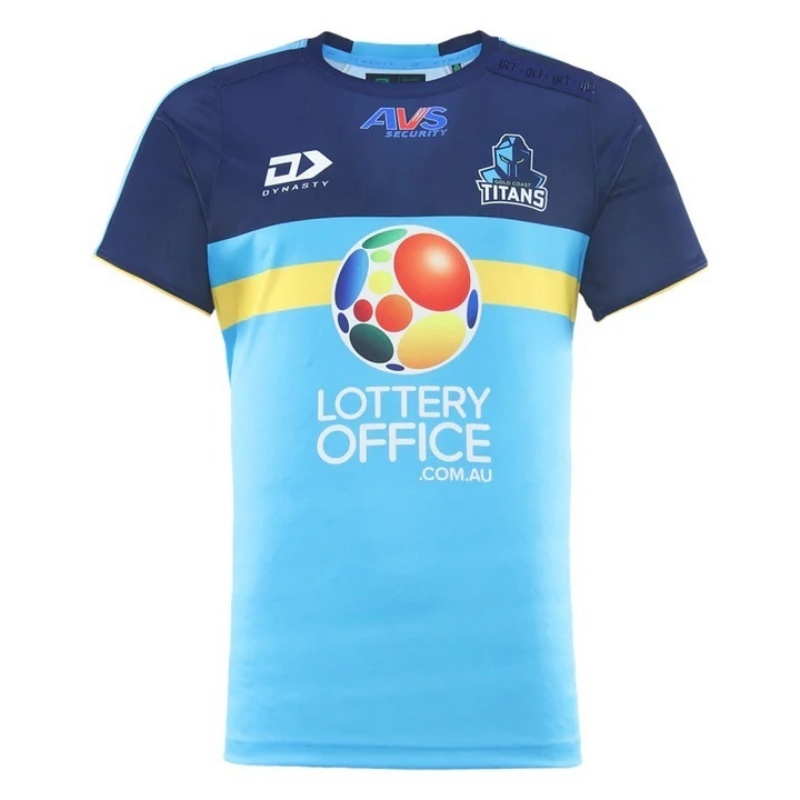 NRL Gold Coast Titans 2026 Cyan Coaches Jersey