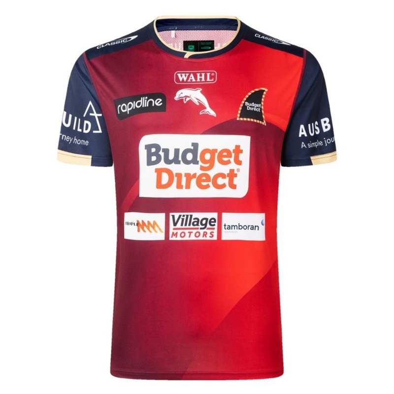 NRL Dolphins 2026 Red/Black Traning Jersey
