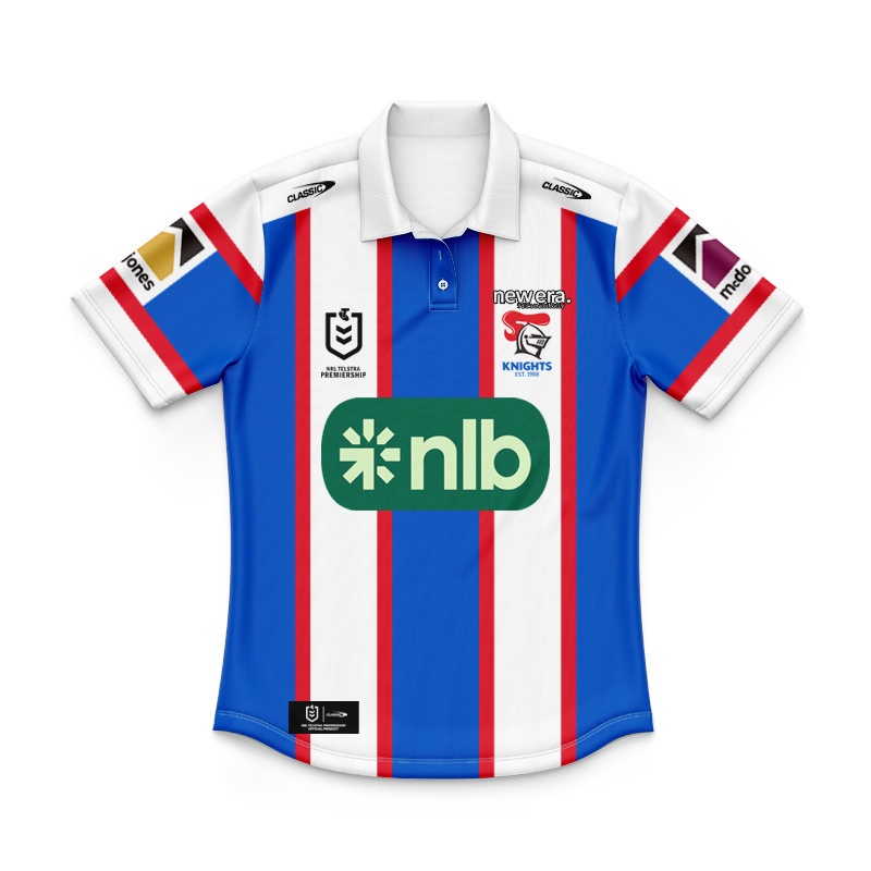 Kid's NRL Newcastle Knights 2026 Away Polo Shirt