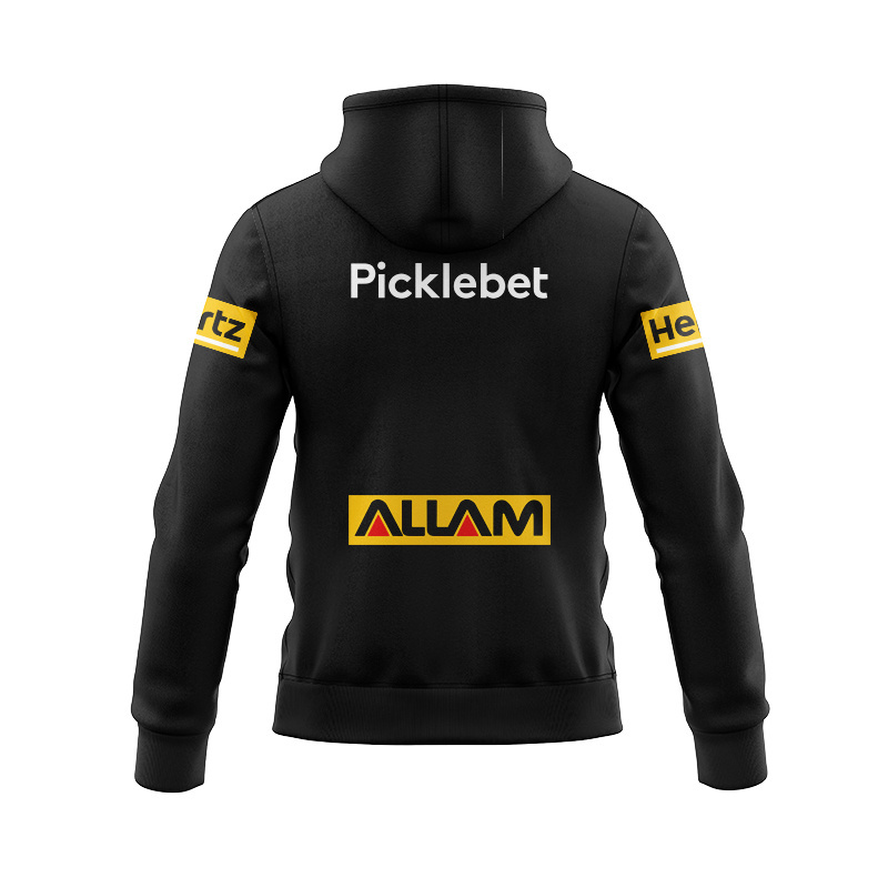 NRL Penrith Panthers 2026 Black Training Zipper Hoodie