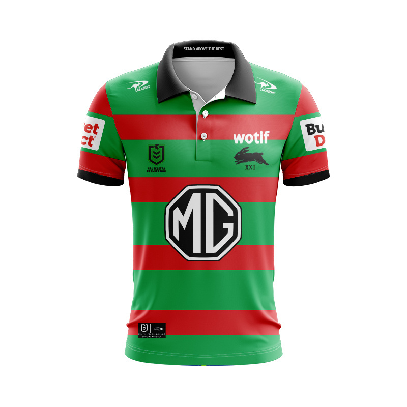 NRL South Sydney Rabbitohs 2026 Home Polo Shirt