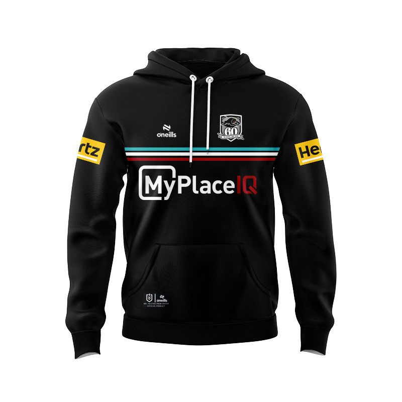 NRL Penrith Panthers 2026 Black Training Sport Hoodie