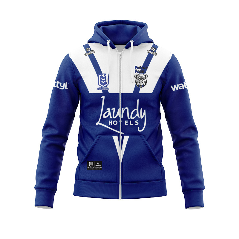 NRL Canterbury-Bankstown Bulldogs 2026 Away Zipper Hoodie