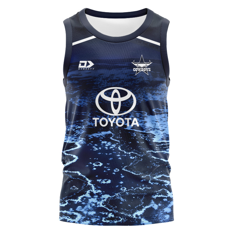 NRL North Queensland Cowboys 2026 Warm Up Singlet