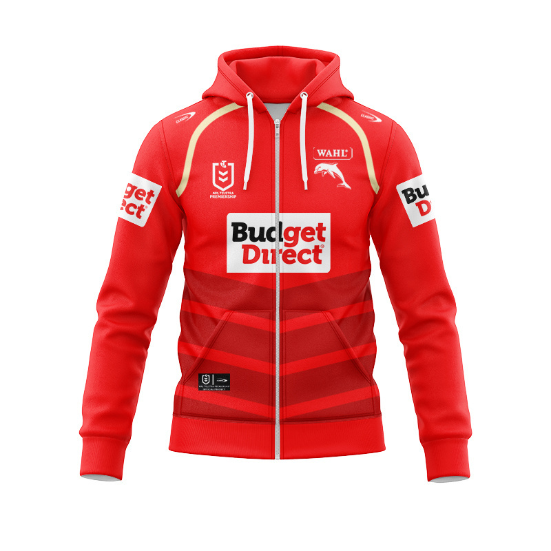 NRL Dolphins 2026 Home Zipper Hoodie