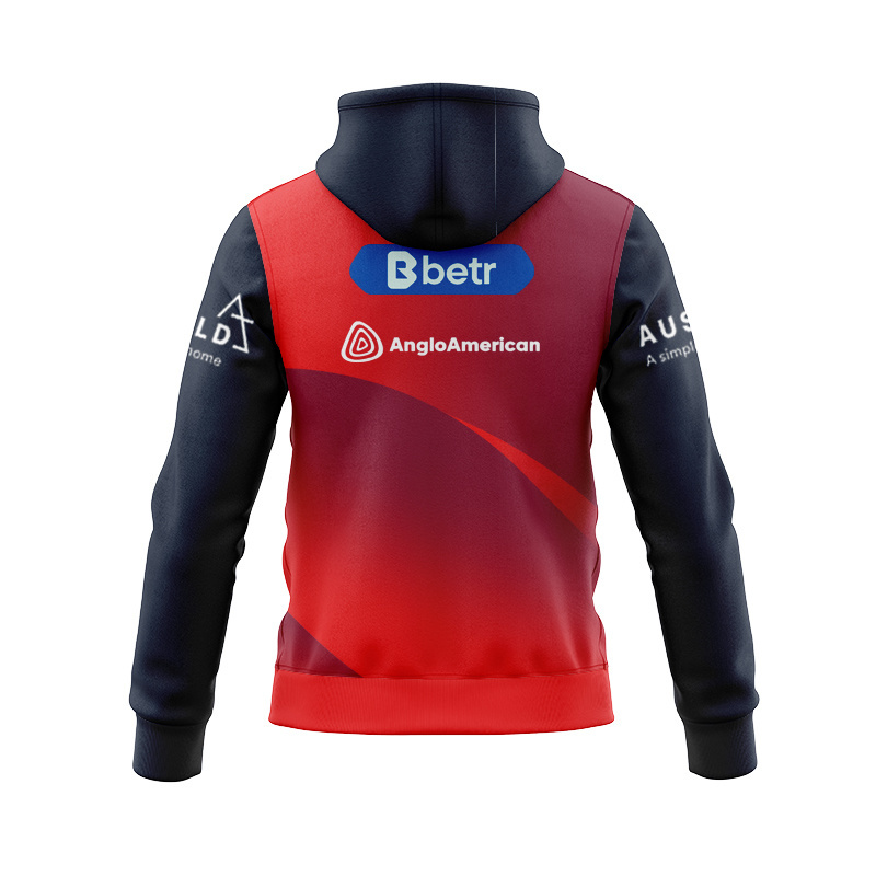 NRL Dolphins 2026 Red/Black Traning Zipper Hoodie