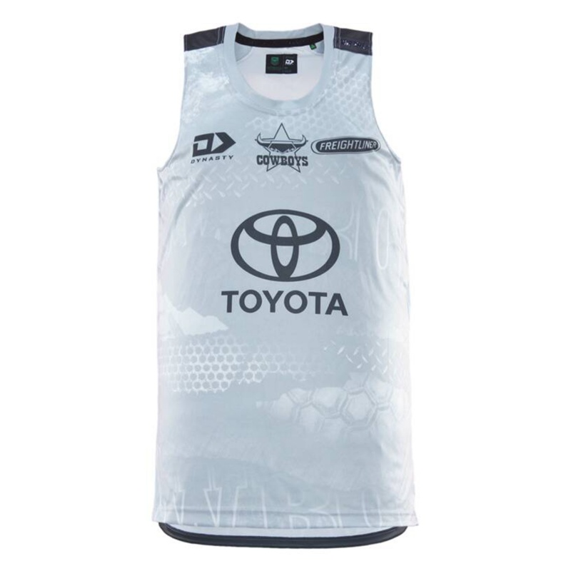 NRL North Queensland Cowboys 2026 Grey Training Singlet