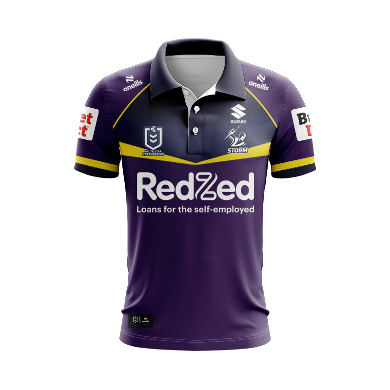 NRL Melbourne Storm 2026 Home Polo Shirt
