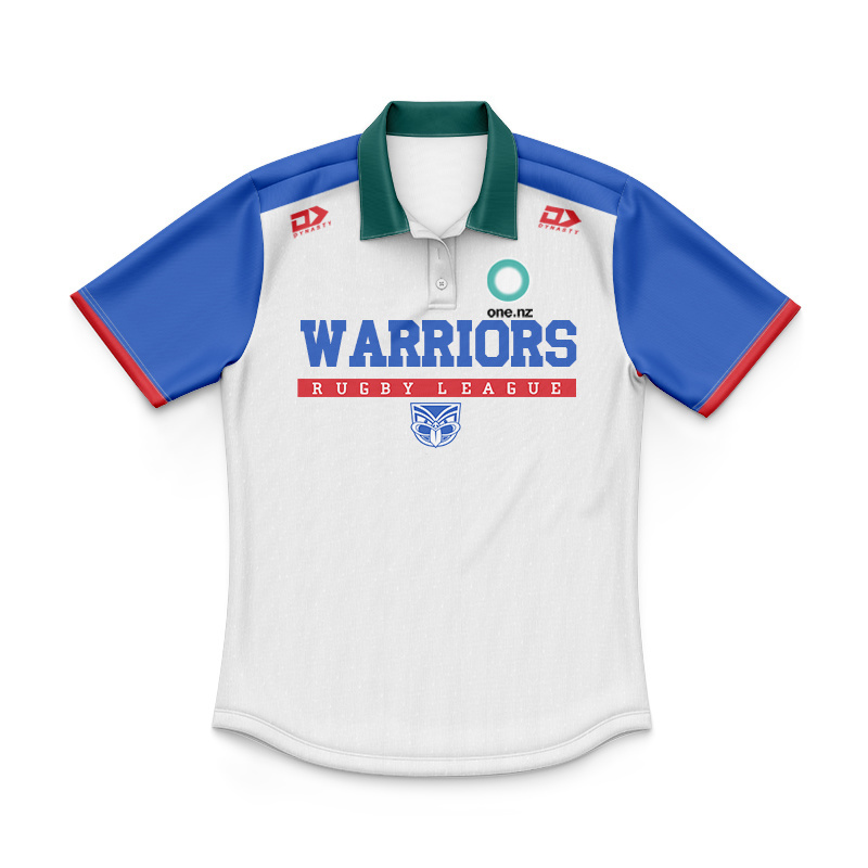 Kid's NRL New Zealand Warriors 2026 Away Green Training Polo Jersey