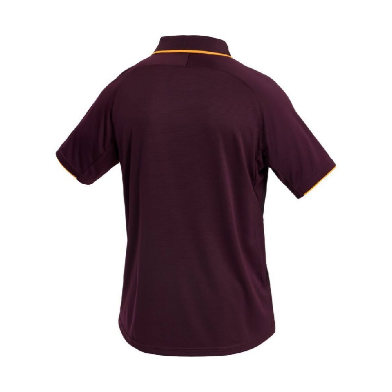 NRL Brisbane Broncos 2026 Maroon Training Polo Shirt