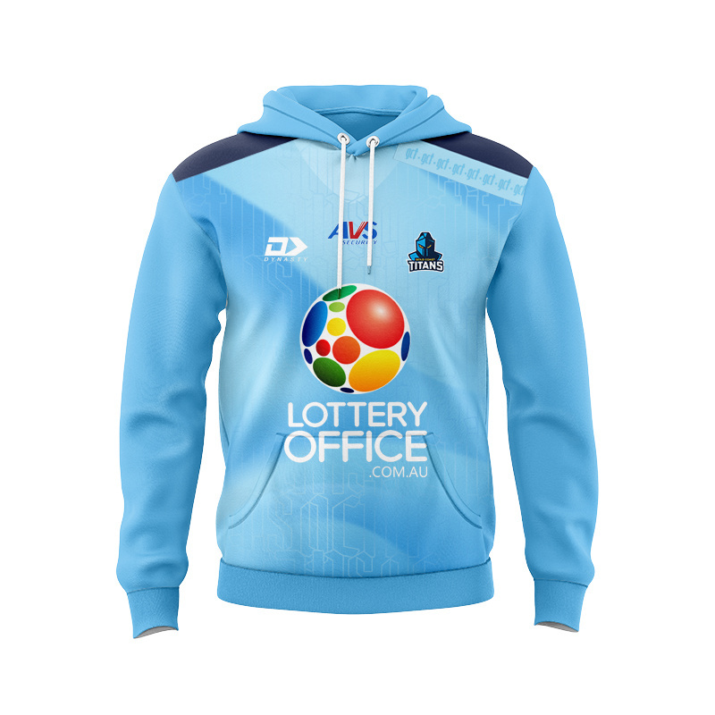 NRL Gold Coast Titans 2026 Cyan Training Sport Hoodie