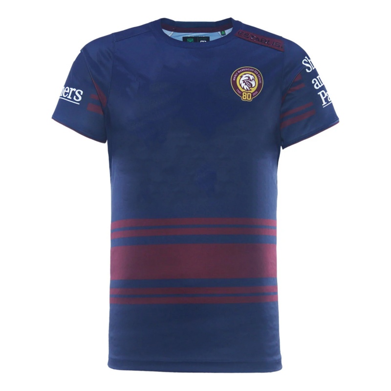 NRL Manly Warringah Sea Eagles 2026 Navy Training Tee