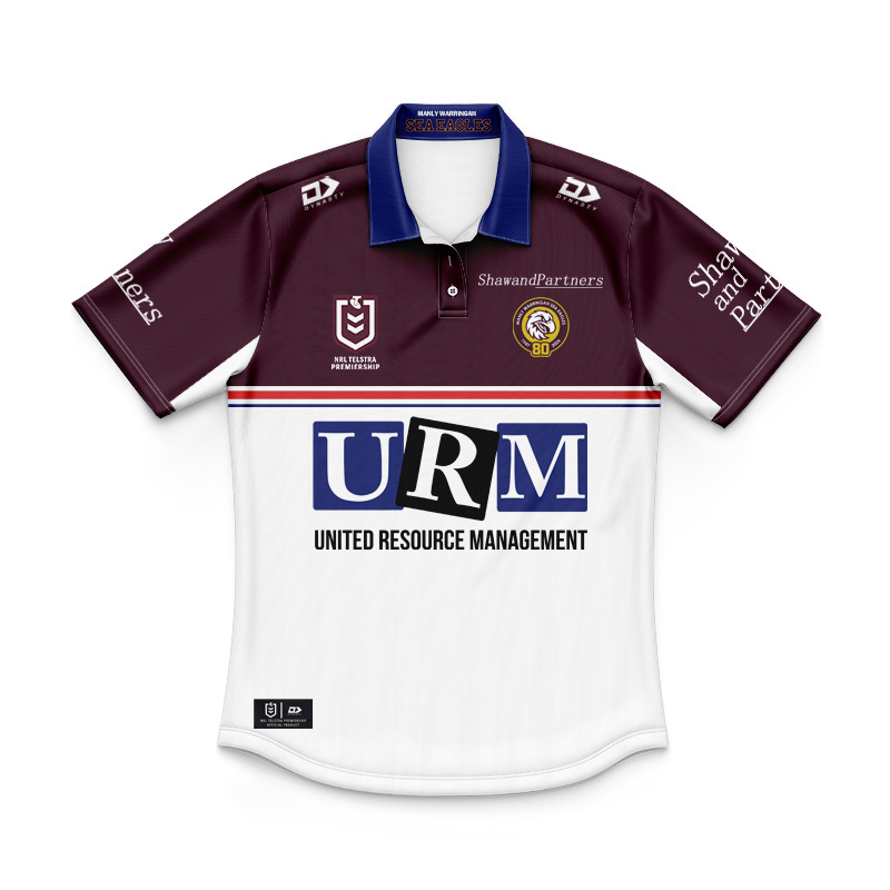 Kid's NRL Manly Warringah Sea Eagles 2026 Home Polo Jersey