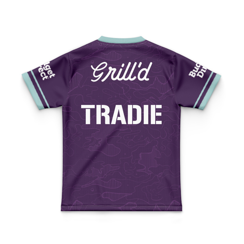 Kid's NRL Melbourne Storm 2026 Purple Training Jersey