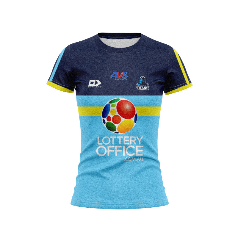 Women's NRL Gold Coast Titans 2026 Cyan Coaches Jersey