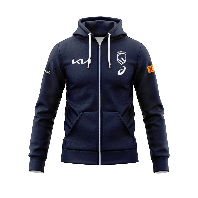 NRL Brisbane Broncos 2026 Team Zipper Hoodie