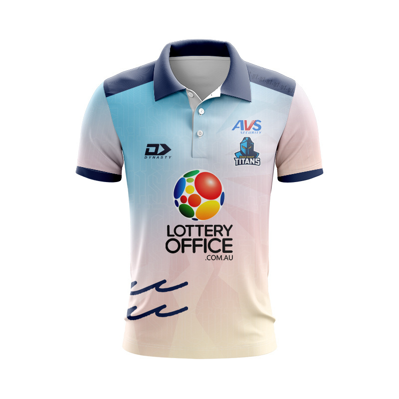 NRL Gold Coast Titans 2026 Performance Sunset Training Polo Shirt