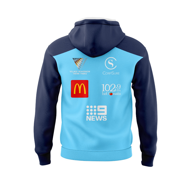 NRL Gold Coast Titans 2026 Cyan Coaches Sport Hoodie