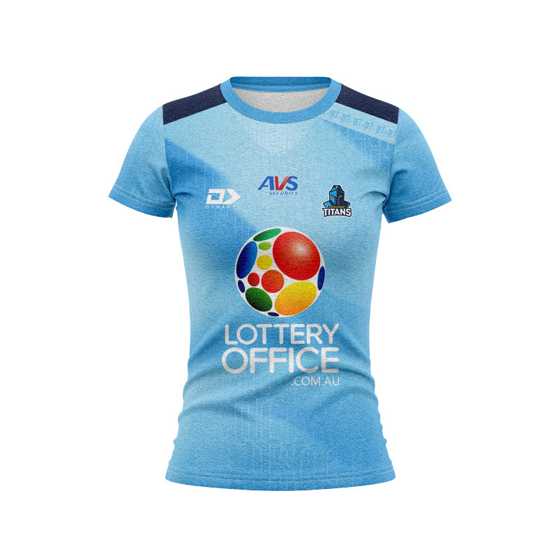 Women's NRL Gold Coast Titans 2026 Cyan Training Jersey