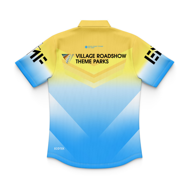 Kid's NRL Gold Coast Titans 2026 Away Polo Jersey