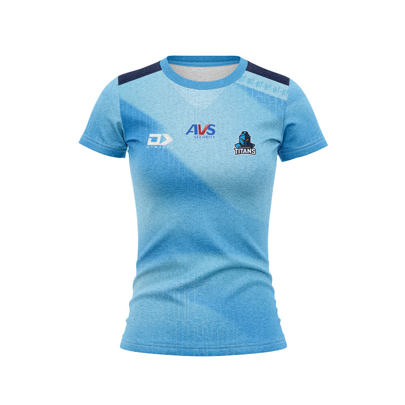 Women's NRL Gold Coast Titans 2026 Bold Cyan Training Jersey