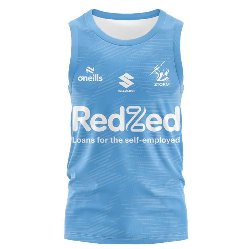 NRL Melbourne Storm 2025 Blue Training Signlet