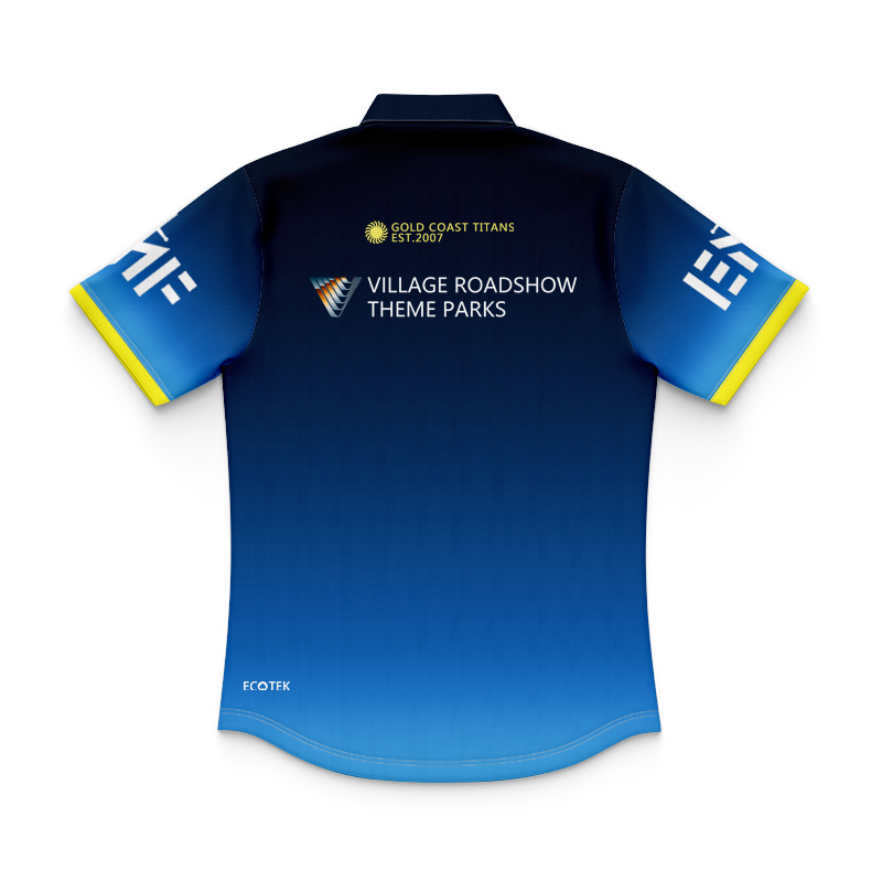 Kid's NRL Gold Coast Titans 2026 Fade Replica Home Polo Jersey