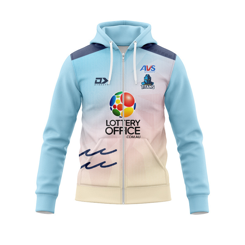 NRL Gold Coast Titans 2026 Performance Sunset Training Zipper Hoodie