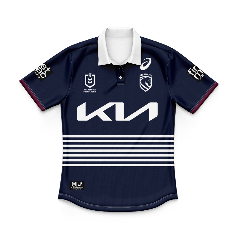 Kid's NRL Brisbane Broncos 2026 Away Polo Shirt