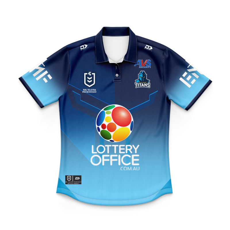 Kid's NRL Gold Coast Titans 2026 Home Polo Jersey