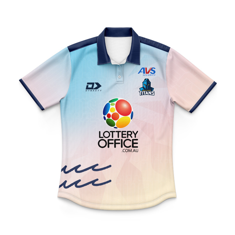 Kid's NRL Gold Coast Titans 2026 Performance Sunset Training Polo Jersey