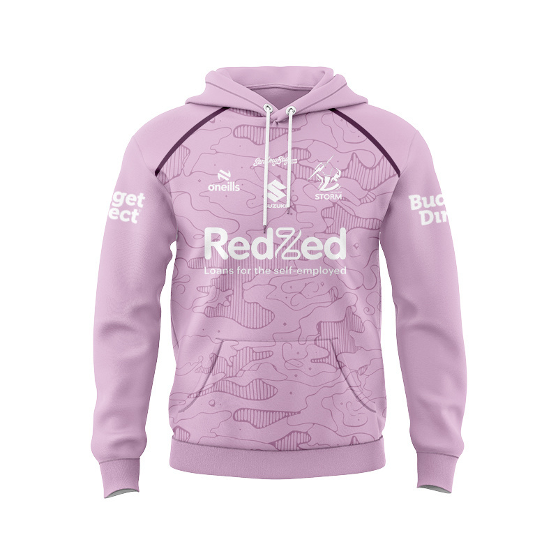 NRL Melbourne Storm 2026 Lilac Training Sport Hoodie