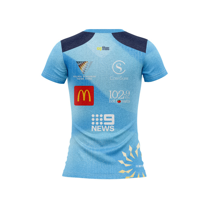 Women's NRL Gold Coast Titans 2026 Cyan Training Jersey