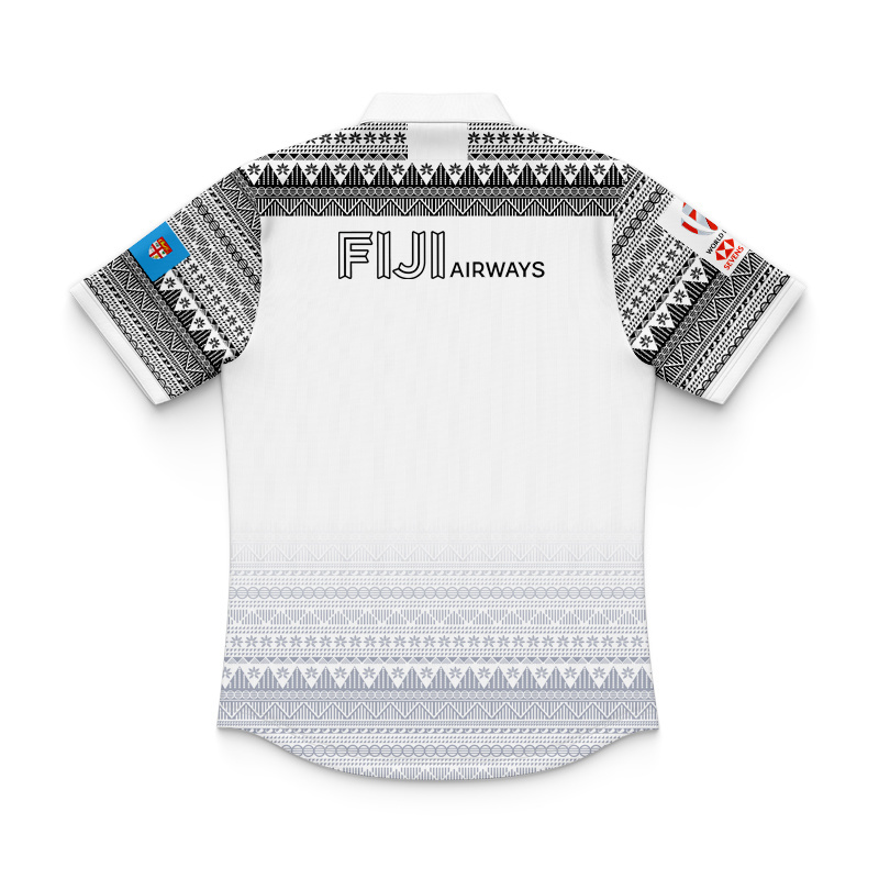 Kid's Fiji Rugby 7S Away Polo Jersey
