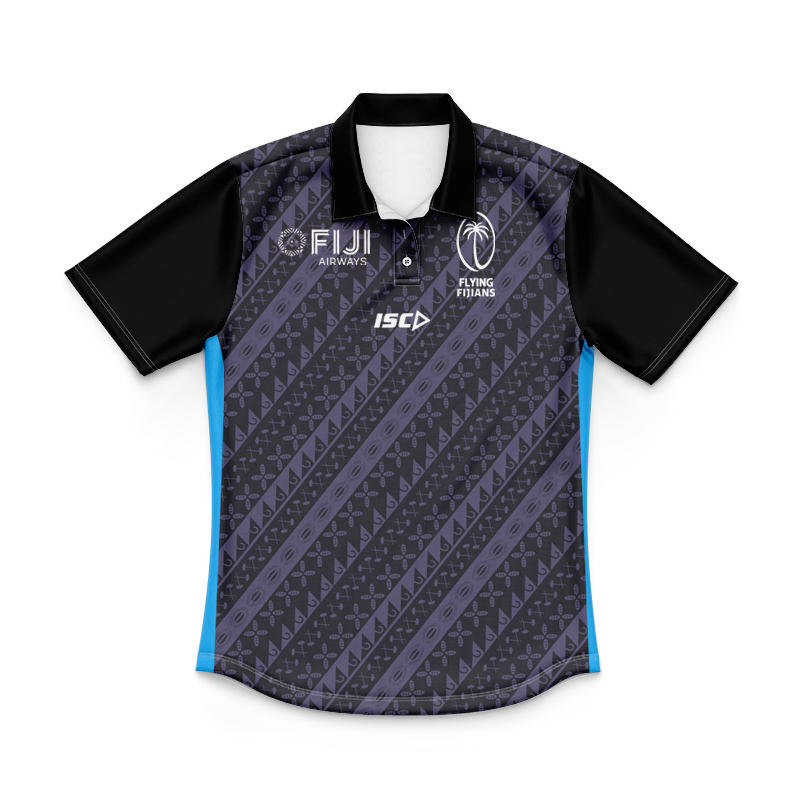 Kid's Fiji Rugby 2020 7s Home Polo Jersey