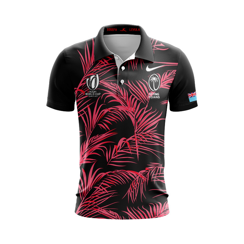 Fiji Rugby 2023 Away Polo Shirt