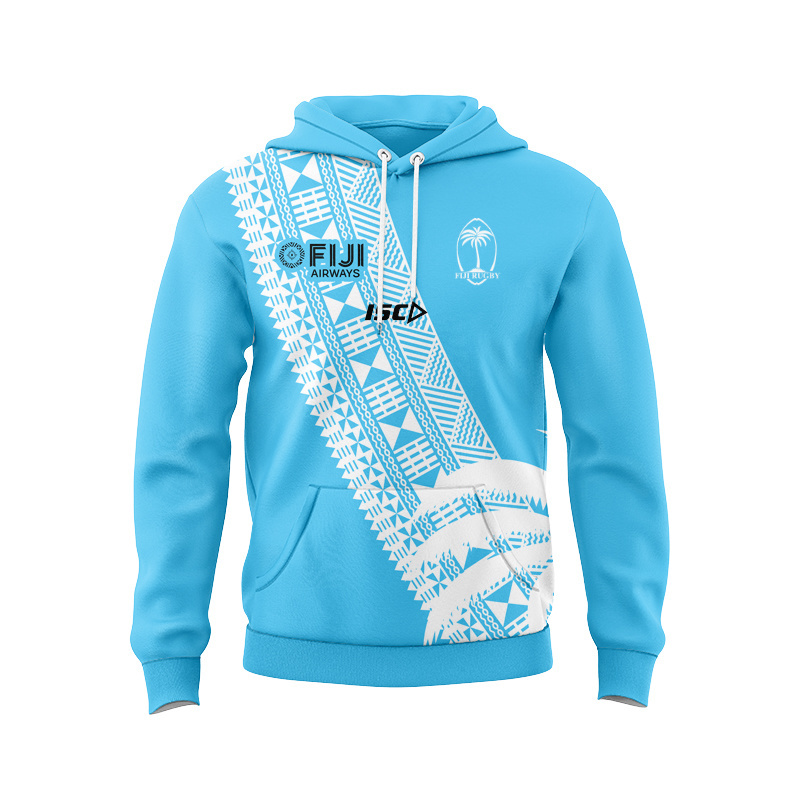 Fiji Rugby 2020 Blue Sport Hoodie
