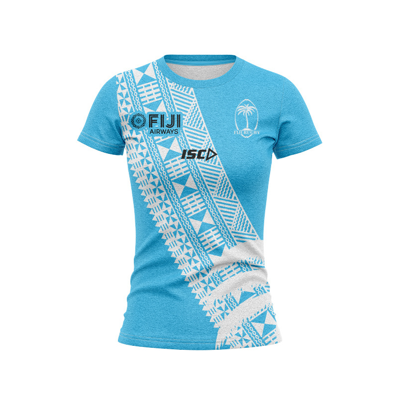 Women's Fiji Rugby 2020 Blue Jersey