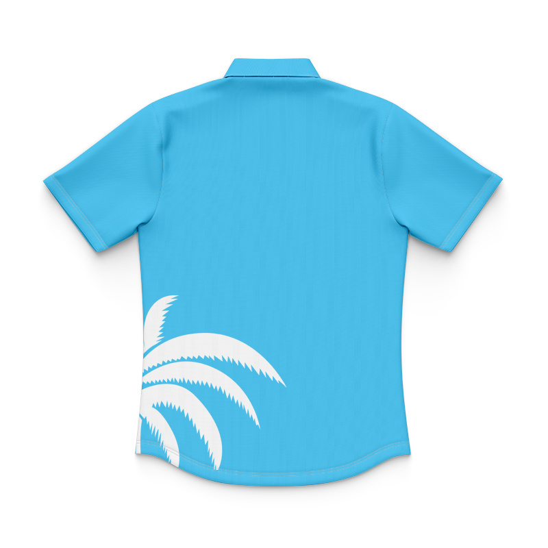 Kid's Fiji Rugby 2020 Blue Polo Jersey