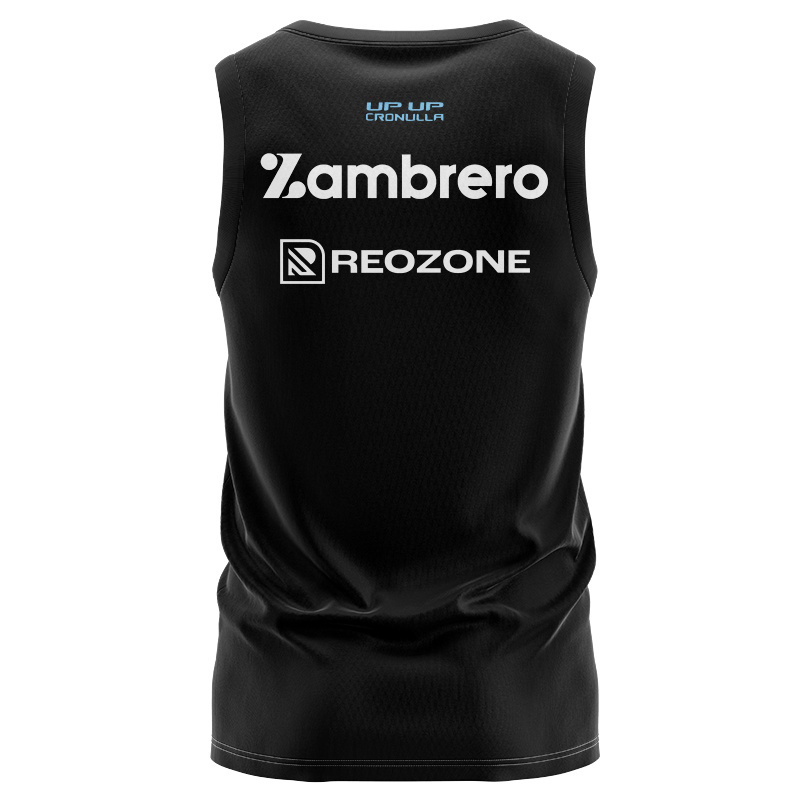 NRL Cronulla-Sutherland Sharks 2026 Black Training Singlet