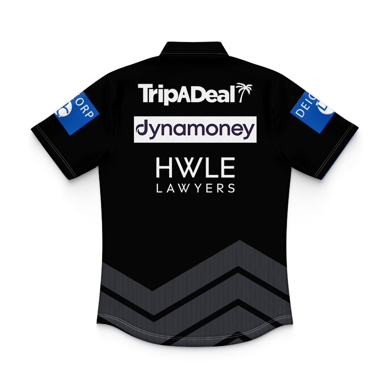 Kid's NRL St George Illawarra Dragons 2026 Black Training Polo Jersey