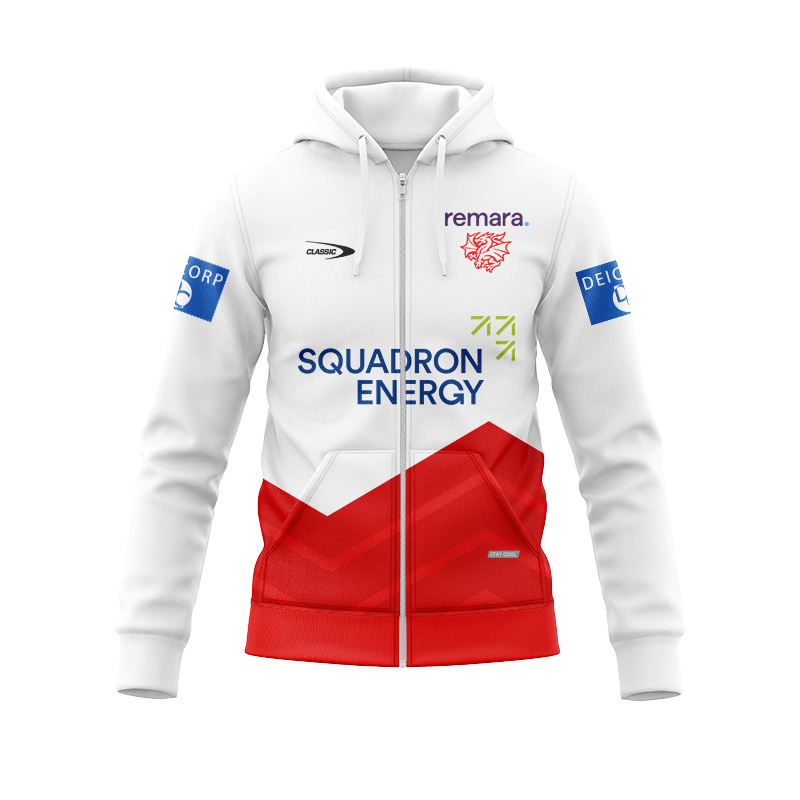 NRL St George Illawarra Dragons 2026 Training Zipper Hoodie