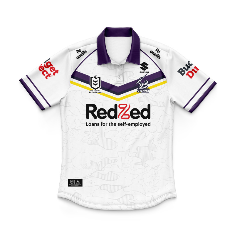 Kid's NRL Melbourne Storm 2026 Away Polo Jersey