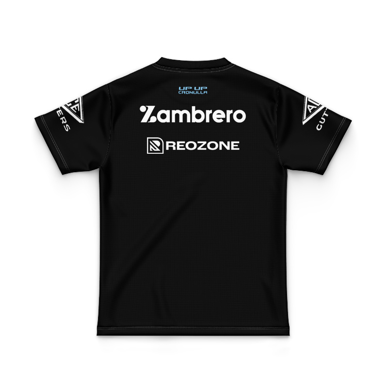 Kid's NRL Cronulla-Sutherland Sharks 2026 Black Training Jersey