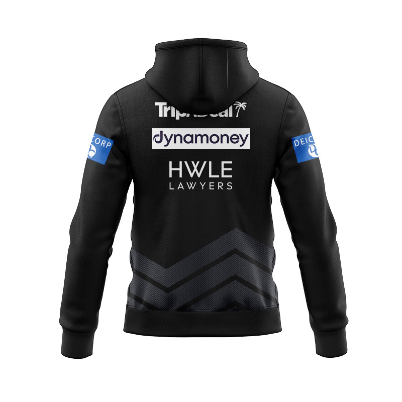 NRL St George Illawarra Dragons 2026 Black Training Zipper Hoodie