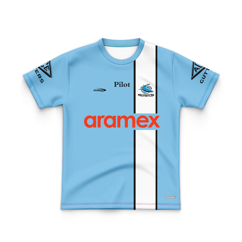 Kid's NRL Cronulla-Sutherland Sharks 2026 Sky Training Jersey
