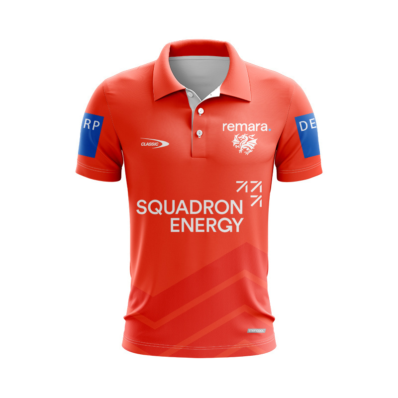 NRL St George Illawarra Dragons 2026 Red Training Polo Shirt