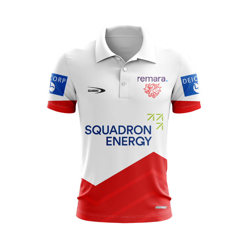 NRL St George Illawarra Dragons 2026 Training Polo Shirt