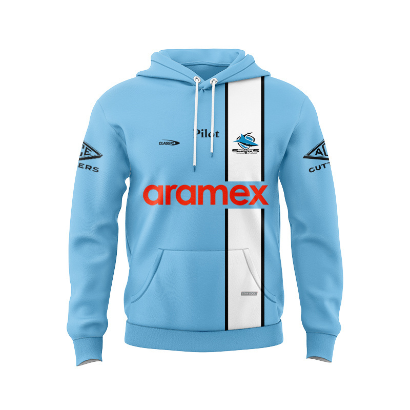 NRL Cronulla-Sutherland Sharks 2026 Sky Training Sport Hoodie