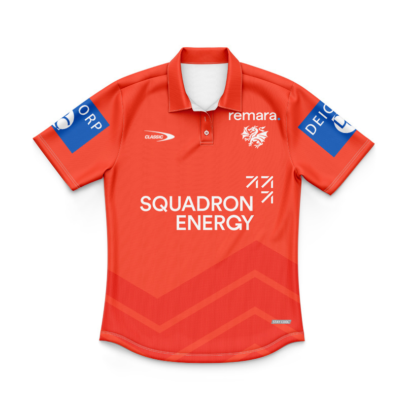 Kid's NRL St George Illawarra Dragons 2026 Red Training Polo Jersey